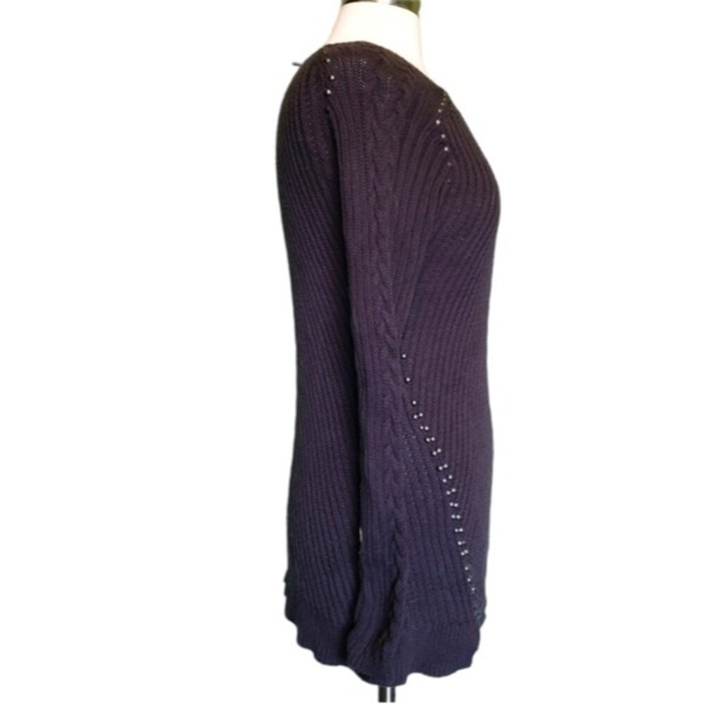 Philosophy Dark Brown Studded Sweater - M - Picture 6 of 10